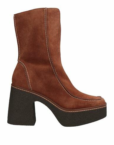 Pons Quintana Woman Ankle boots Brown Soft Leather Cover