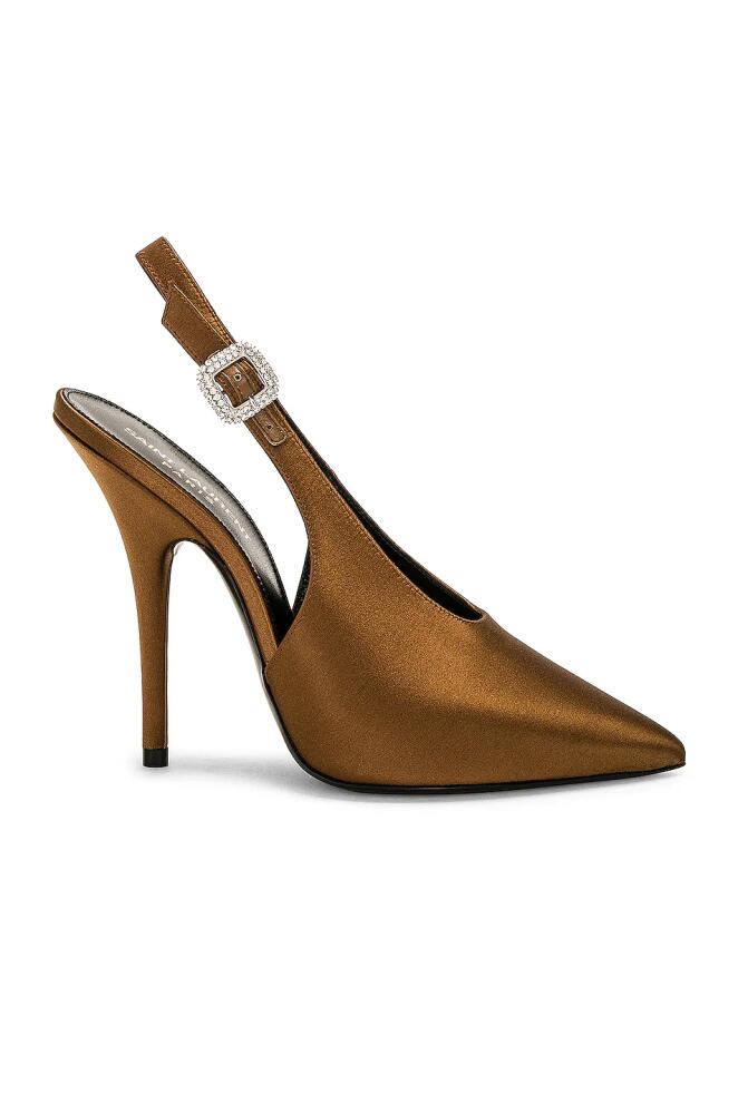 Saint Laurent Yasmeen Pump in Brown Cover