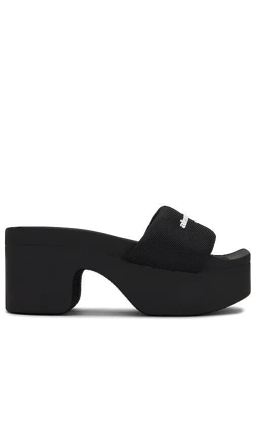 Alexander Wang AW Platform Slide in Black Cover