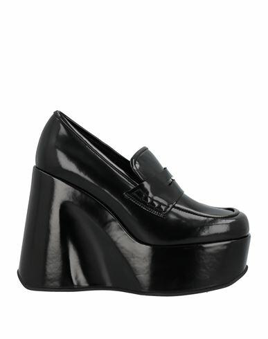 Jeffrey Campbell Woman Loafers Black Leather Cover