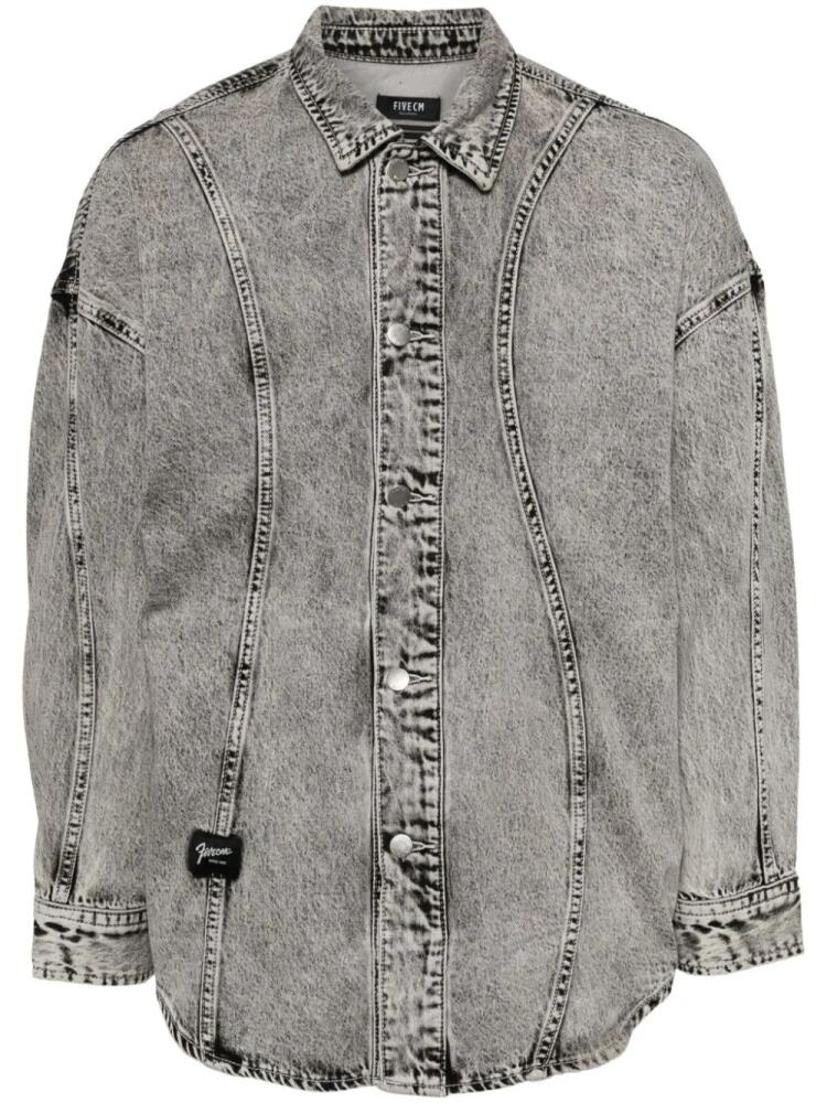 FIVE CM washed denim shirt - Grey Cover