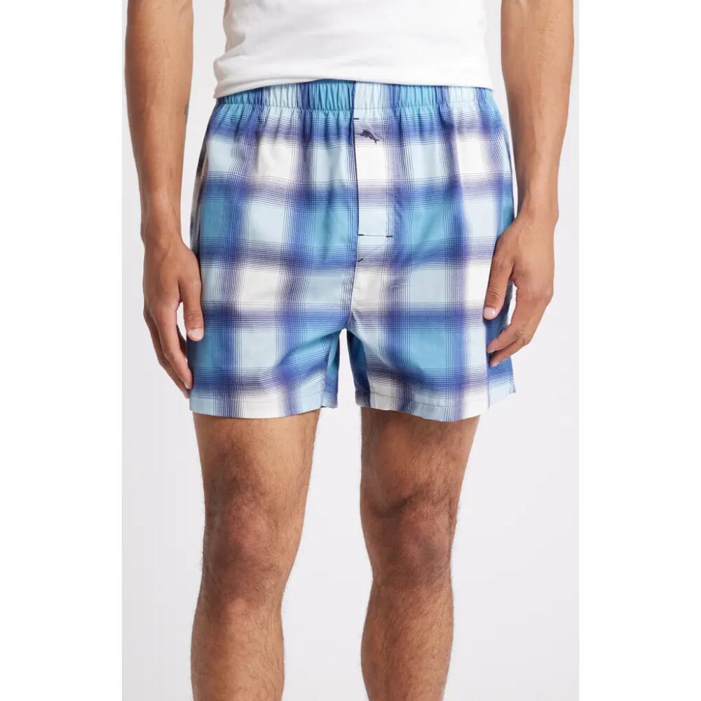 Tommy Bahama Cotton Pajama Shorts in Blue/Plaid Cover