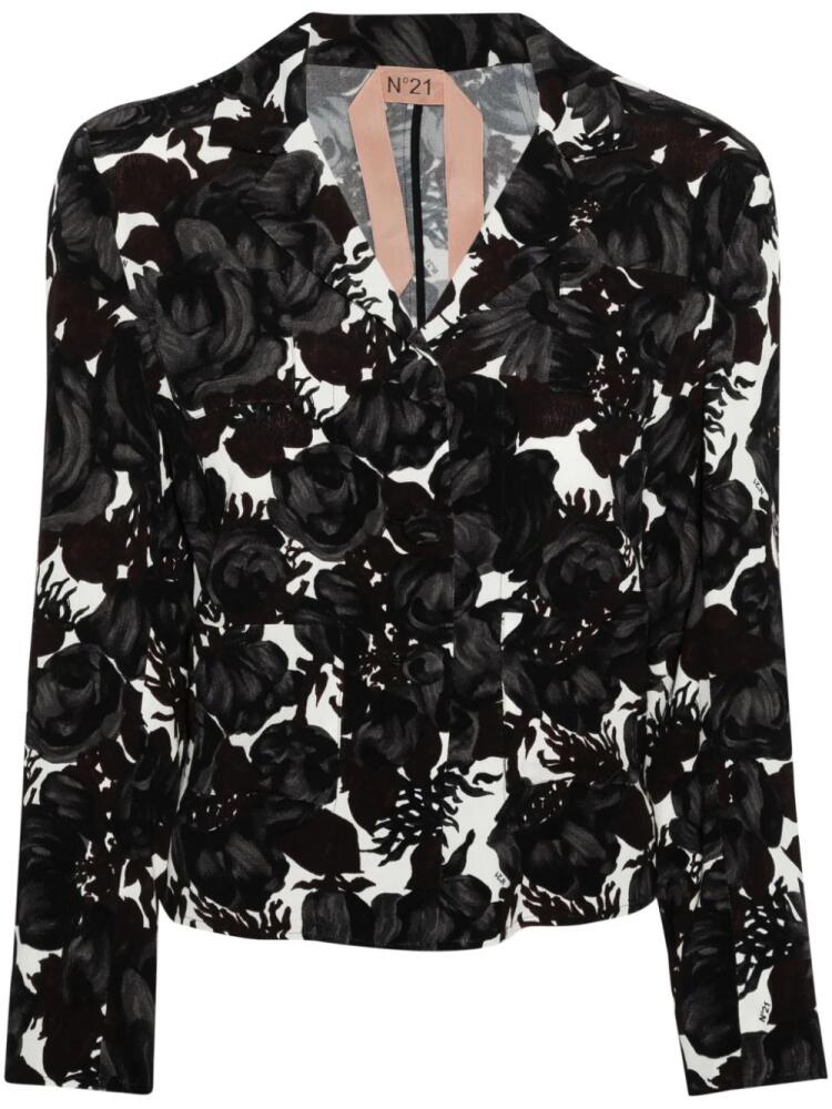 Nº21 floral-print shirt - Black Cover