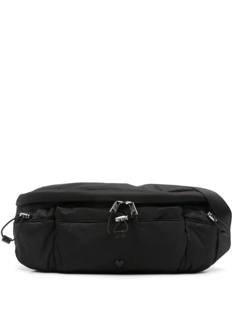 AMI Paris Ami De Coeur belt bag - Black Cover