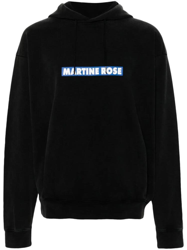 Martine Rose Blow Your Mind logo-print hoodie - Black Cover