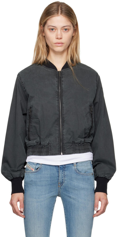 Diesel Black G-Rail-P1 Bomber Jacket Cover