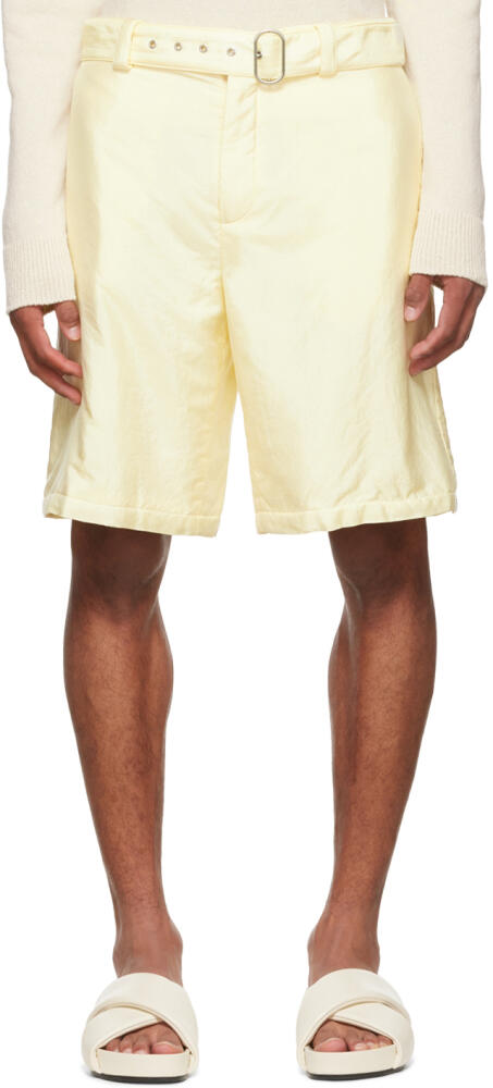 Jil Sander Off-White Nylon Shorts Cover