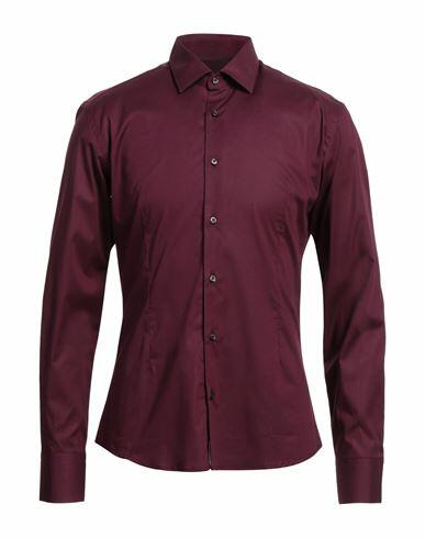 Takeshy Kurosawa Man Shirt Deep purple Cotton, Elastane Cover