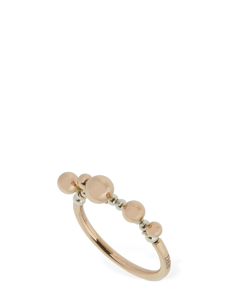 DODO 9kt Rose Gold Bollicine Thin Ring Cover