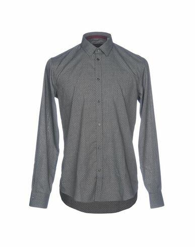 Trussardi Jeans Man Shirt Grey Size 16 ½ Polyester, Cotton Cover