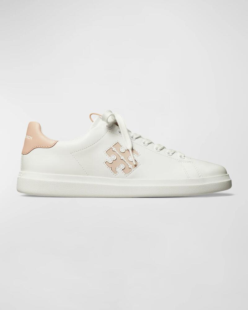 Tory Burch Double T Howell Low-Top Leather Sneakers Cover