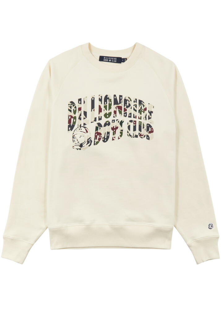 Billionaire Boys Club Duck Camo Arch Logo-print Cotton Sweatshirt - Cream Cover