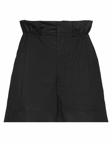 Jucca Woman Shorts & Bermuda Shorts Black Cotton Cover