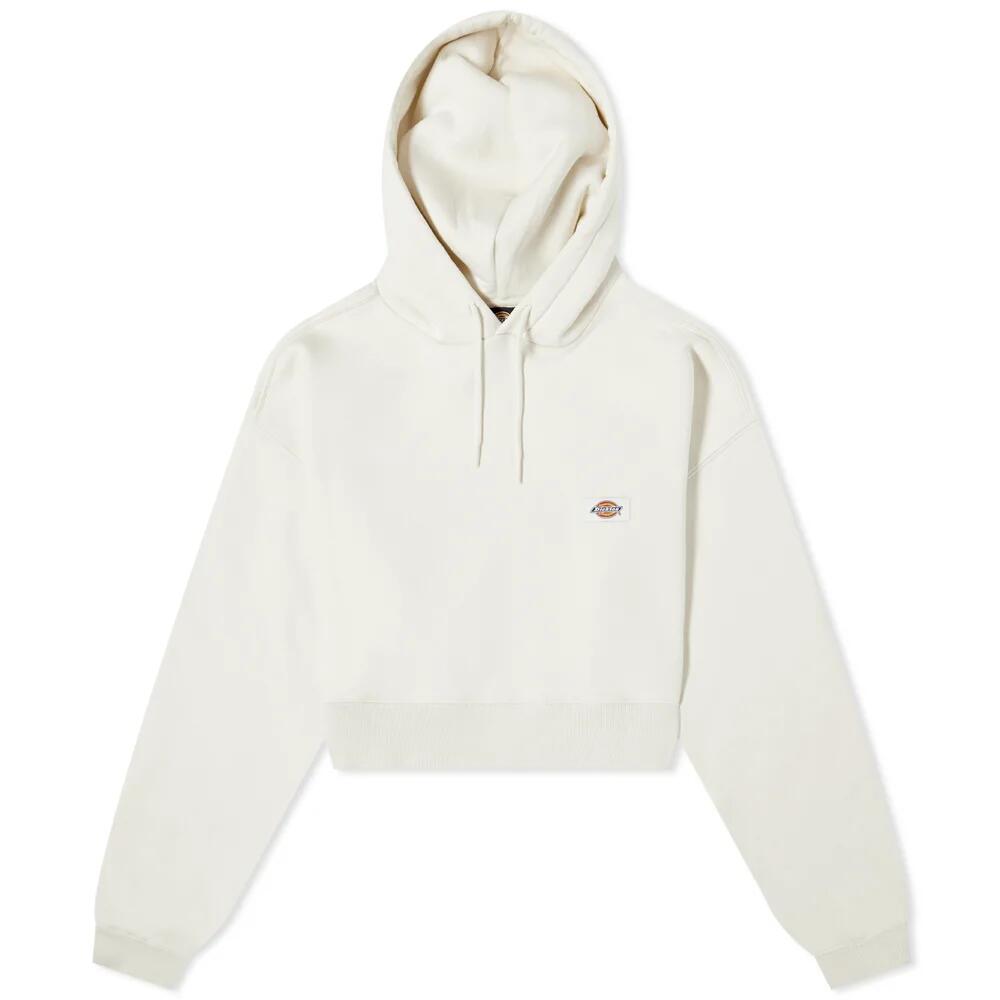 Dickies Women's Oakport Cropped Hoodie in Ecru Cover