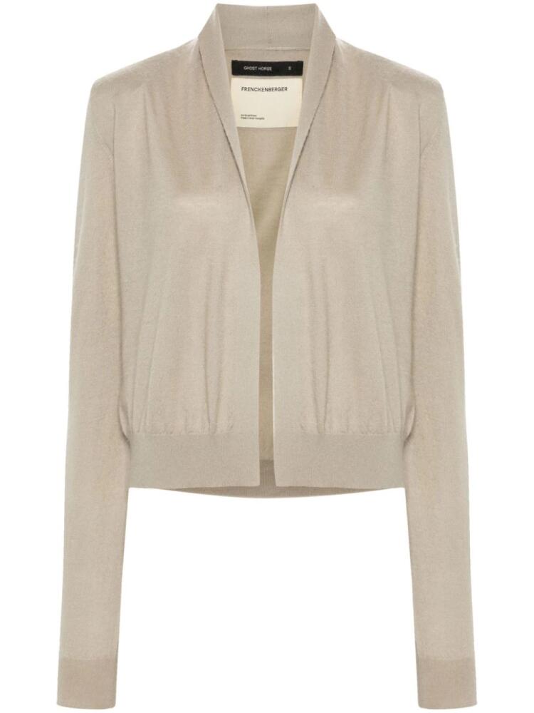 Frenckenberger open-front cashmere cardigan - Neutrals Cover