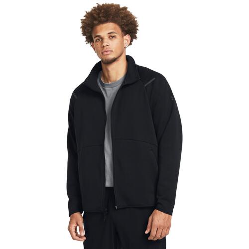 Under Armour Unstoppable Fleece Track Jacket - Mens Black/ Black Cover