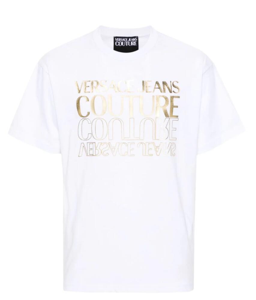 Versace Jeans Couture logo-print cotton T-shirt - White Cover