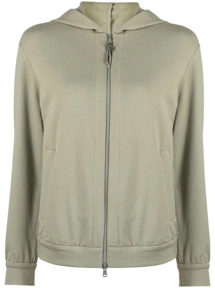 Brunello Cucinelli zip-up cotton hoodie - Green Cover