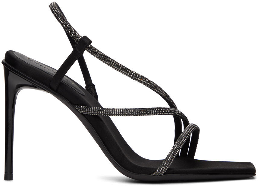 Max Mara Black Stark Heeled Sandals Cover