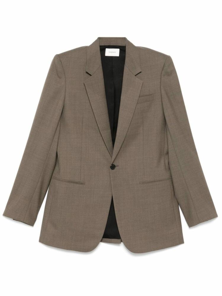 Saint Laurent wool blazer - Brown Cover