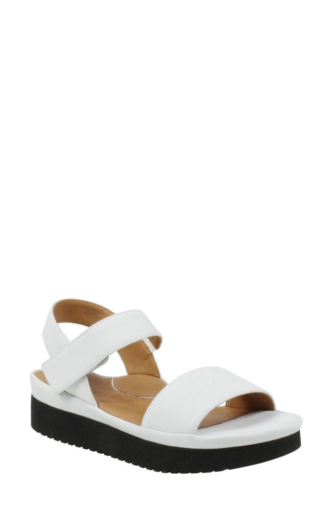 L'Amour des Pieds Abrilla Platform Sandal in White Cover