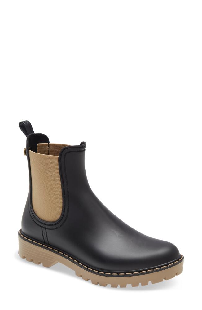 Toni Pons Cavour Chelsea Boot in Black/Beige Rubber Cover