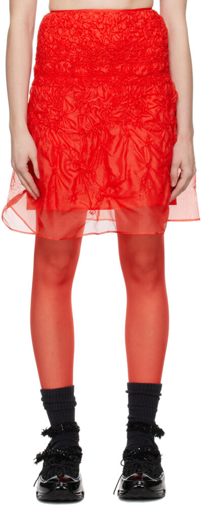 Cecilie Bahnsen Red Vida Miniskirt Cover