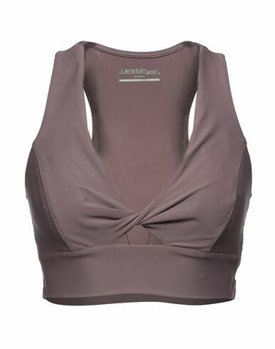 Lanston Sport Woman Top Mauve Polyamide, Lycra Cover