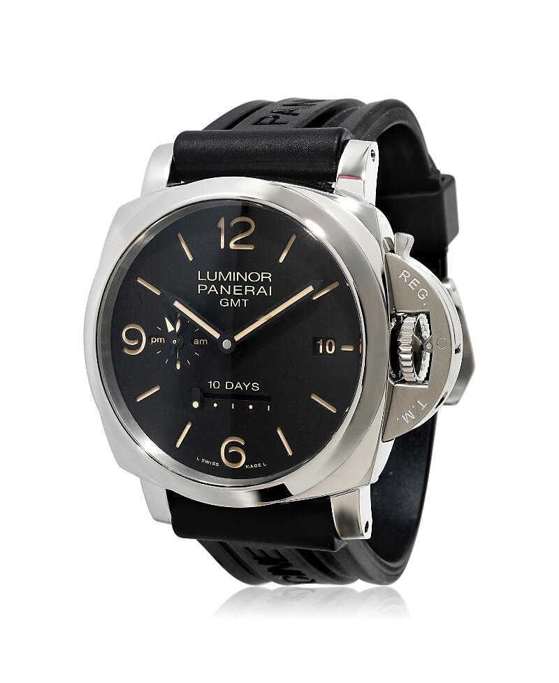 Pre-Owned Panerai Stainless Steel Luminor 1950 Watch Gmt PAM00533 51.10 mm Cover