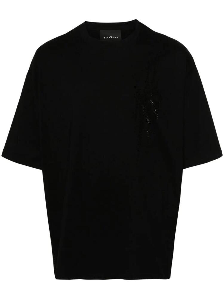 John Richmond crystal-embellished cotton T-shirt - Black Cover