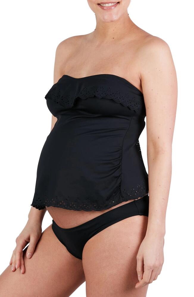 Cache Coeur Bloom Tankini Maternity Swimsuit in Black Cover