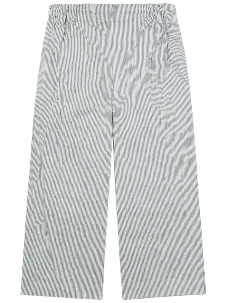 Hed Mayner striped cotton trousers - Grey Cover