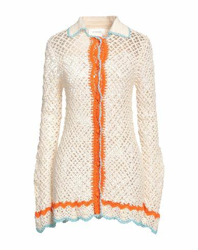 Sportmax Woman Cardigan Ivory Cotton Cover