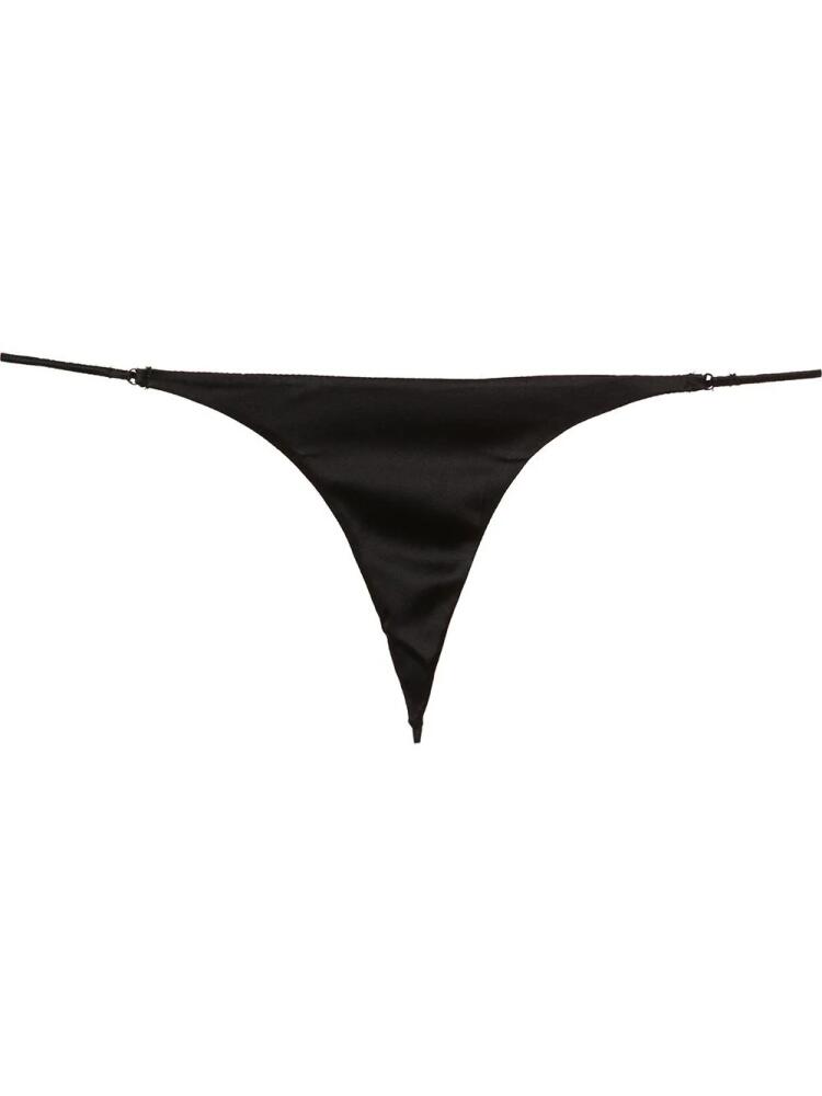 Fleur Du Mal 'Luxe' V-string - Black Cover