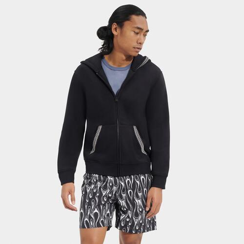 UGG Tazman Full-Zip Hoodie - Mens Black Cover