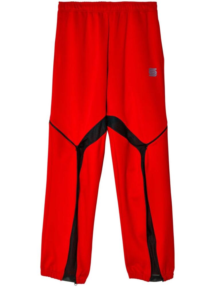 Olly Shinder zip-detail track pants - Red Cover