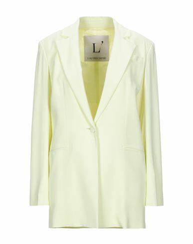 L' Autre Chose Woman Blazer Light yellow Acetate, Viscose Cover