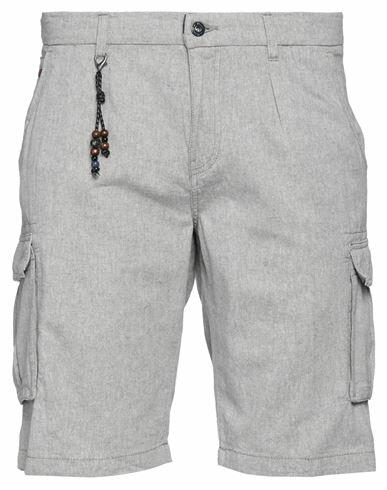 Yes Zee By Essenza Man Shorts & Bermuda Shorts Light grey Linen, Cotton Cover