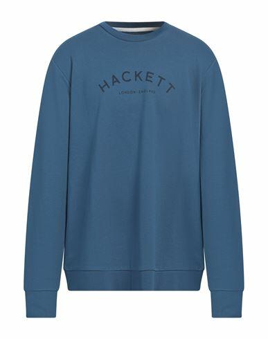 Hackett Man Sweatshirt Slate blue Cotton Cover