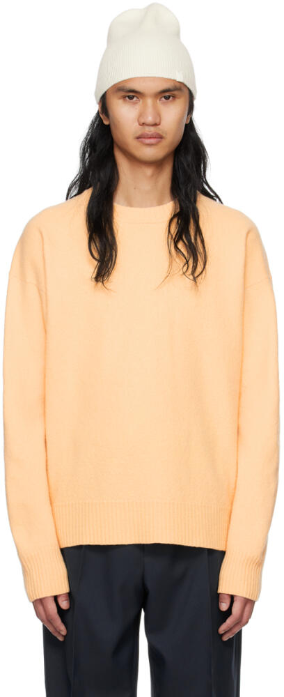 Jil Sander Orange Oversized Sweater Cover