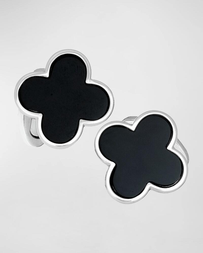 Jan Leslie Onyx Clover Cuff Links Cover