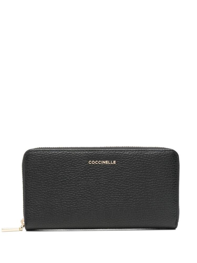 Coccinelle Metallic Soft wallet - Black Cover