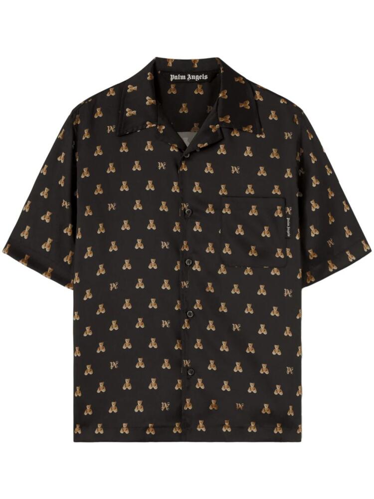 Palm Angels Bear Monogram shirt - Black Cover