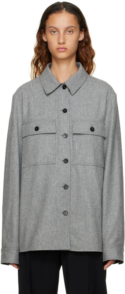 Jil Sander Gray Brushed Shirt Cover