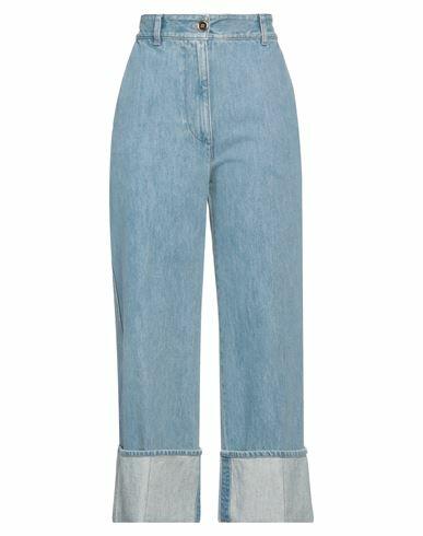 Patou Woman Jeans Blue Cotton, Polyester Cover