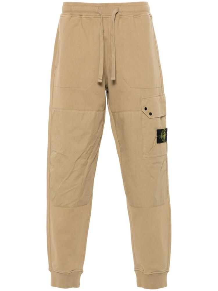 Stone Island Compass-badge track pants - Neutrals Cover