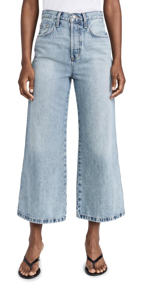 Favorite Daughter The Masha Super High Rise Wide Leg Crop Jeans Dublin Cover