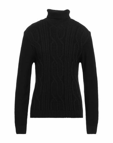 Why Not Brand Man Turtleneck Black Acrylic, Wool Cover