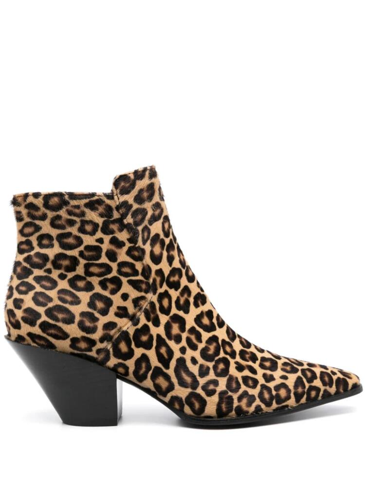 Roberto Festa Frediana leopard-print 65mm boots - Brown Cover