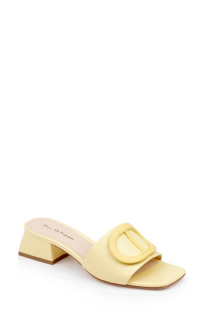 Dee Ocleppo Dizzy Slide Sandal in Soft Yellow Cover